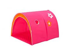 Hoppekids Tunnel/Höhle Flower Power für Hochbett, Halbhochbett, Spielbett Breite 90 cm, Textil, rosa, 90 x 73 x 102 cm