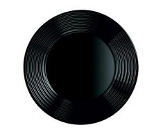 Arcoroc ARC L7613 Harena Teller flach, 19 cm, Opalglas, schwarz