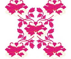 Indigos 4051719907049 Wandtattoo MD063 schÃ¶ne Blumen besondere 80 x 76 cm, bunt farbig