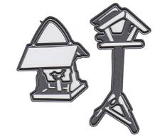 Marianne Design MARCR1290 Craftables Stanzform Tinys Vogelhaus - Cutting Die, Stahl, grau, 16 x 11.5 x 3 cm