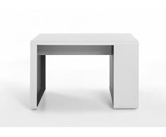 Robas Lund, Tisch, Schreibtisch, Computertisch, Tadeo, weiÃ/anthrazit, 59 x 119 x 76 cm, 40170WG7