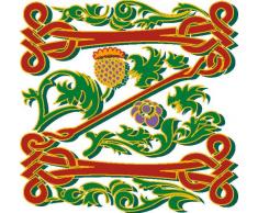 Indigos 4051719702606 Wandtattoo MF042 Z wundervolles Ornament Blumen Tribal Buchstabe 80 x 78 cm