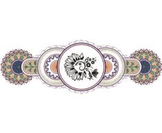 Indigos 4051719730630 Wandtattoo MF156 Ornament Tribal Pflanze Blume 96 x 33 cm