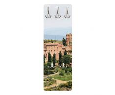 Apalis 78649 Wandgarderobe Charming Tuscany | Design Garderobe Garderobenpaneel Kleiderhaken Flurgarderobe Hakenleiste Holz Standgarderobe Hängegarderobe | 139x46cm