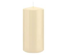 Wiedemann 218121.073 Stumpenkerzen, Wachs, Braun, 15 x 7 cm, 12-Einheiten