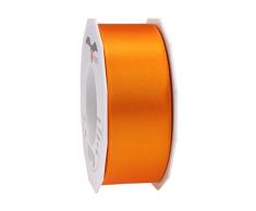 Präsent - SATIN Geschenkband - orange - 25-m-Rolle 40 mm