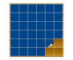 FoLIESEN Fliesenaufkleber fÃ¼r Bad und KÃ¼che - 10x10 cm - enzianblau matt - 400 Fliesensticker fÃ¼r Wandfliesen