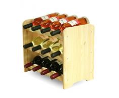 Flaschenregal Weinschrank Weinständer Weinregal für 12 Flaschen