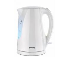 grossag Wasserkocher WK 22.00 1.7 Liter Weiß Abnehmbares Filtersieb Innen beleuchtet 2200 Watt