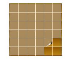 FoLIESEN Fliesenaufkleber fÃ¼r Bad und KÃ¼che - 10x10 cm - Hellbraun glÃ¤nzend - 400 Fliesensticker fÃ¼r Wandfliesen