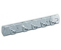 homeXpert 105811 Hakenleiste Duetto 5 Haken 22 cm, chromfarben