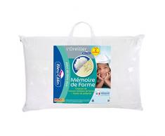 Bleu Câlin Set aus 2 Kopfkissen, Memo-Fill, 50x70 cm, Weiß, OMFW