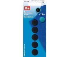 Prym verdeckter Knopfleiste, Kunststoff, schwarz, 15Â mm, 5-teilig