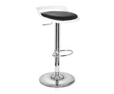 hjh OFFICE 723060 LIGHT Barhocker Kunstleder schwarz / weiÃ