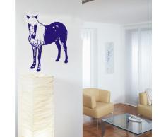 INDIGOS 4052166105491 Wandtattoo w527 Pferd / Pony Wandaufkleber 120 x 87 cm, blau