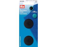 Prym verdeckter Knopfleiste, Kunststoff, schwarz, 29Â mm, 2-teilig