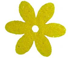 Petras Bastel News Streudeko, Fliz, gelb, 18 x 12 x 5 cm