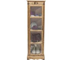 Kare Cookies Vitrine, Andere, Braun, 32 x 40 x 131 cm