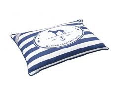 Hunter Hundekissen Binz, 80 x 60 cm, blau/weiß