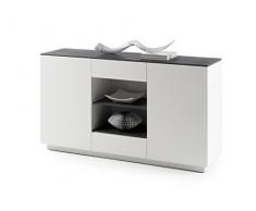 Robas Lund, Sideboard, Kommode, Darwin, weiÃ/ Steinoptik, 40 x 157 x 87 cm, 48953WG4