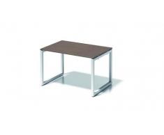 Bisley Cito Schreibtisch, 740 mm HÃ¶henfixes O H 19 x B 1200 x T 800 mm, Dekor NuÃbaum, Gestell VerkehrsweiÃ, Metall, Wn396 Dekor NuÃbaum, Gestell VerkehrsweiÃ, 80 x 120 x 74 cm