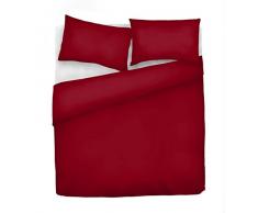 Italian Bed Linen Elegant Bettbezug, Bordeaux, Doppelte, 100% Mikrofaser