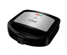 Russell Hobbs 24530-56 Sandwichtoaster Cook@Home, antihaftbeschichtete und extra tiefe Platten, Edelstahl/schwarz