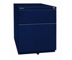 Bisley Rollcontainer Oba, mit 25 mm Top, 1 Universalschublade, 1 HR-Schublade, Metall, 639 Oxfordblau, 56.5 x 42 x 51.9 cm