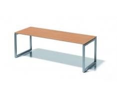 Bisley Cito Schreibtisch, 740 mm HÃ¶henfixes O H 19 x B 2200 x T 800 mm, Dekor Buche, Gestell Silber, Metall, Bc355 Dekor Buche, Gestell Silber, 80 x 220 x 85 cm