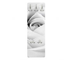 Apalis 78682 Wandgarderobe Close Up Rose | Design Garderobe Garderobenpaneel Kleiderhaken Flurgarderobe Hakenleiste Holz Standgarderobe Hängegarderobe | 139x46cm