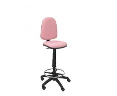 PIQUERAS Y CRESPO t04cp â ergonomischer Hocker, verstellbar in Höhe und Aro FuÃstütze Rosa pálido