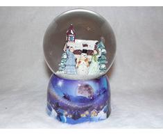 Musicbox World Musikspieluhr Snowball Fight Schneekugel mit Melodie, mehrfarbig, 15Â x 15Â x 21Â cm
