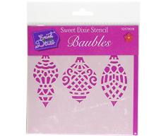 Sweet Dixie Weihnachtskugeln Schablone, transparent