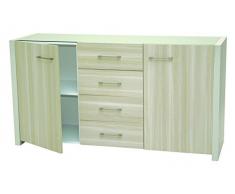 PHOENIX 158221CO Sideboard Holz 45 x 150.1 x 78.5 cm, coimbra-kernesche