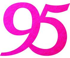 Petras Bastel News Streudeko, Fliz, pink, 18 x 12 x 3 cm