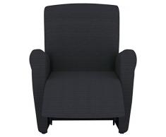 Eiffel Textile Lille Schutzhülle Sofa Sessel (nur Sofabezug) 55 x 195 x 2 cm Schwarz