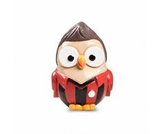 Studio Egan ml18ct/1SN Figur FuÃballer, Typ GOOFI, Keramik, Rot/Schwarz, 6Â x 6Â x 8Â cm