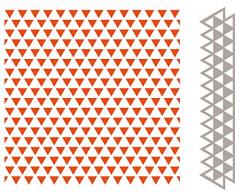 Marianne Design Ordner Triangles, Plastik, Orange, 19.0 x 14.5 x 0.5 cm