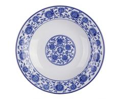 Holst Porzellan QHC 020 Teller tief 20 cm Qing Hua Ci, weiß/blau, 20 x 20 x 3.5 cm, 6 Einheiten