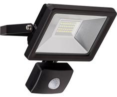 Goobay 20W LED Flutlicht mit Bewegungsmelder, Glas, Schwarz