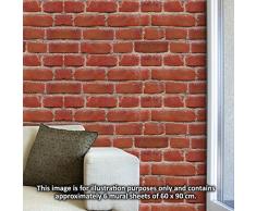 Walplus Entfernbarer selbstklebend Wand Sticker Flexiplus Vintage Ziegel Wand 4 packungen Wandbild Kunst Zuhause Wohnzimmer KÃ¼che Dekor Restaurant CafÃ© Hotel Dekoration