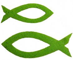 Petras Bastel News Streudeko, Fliz, apfelgrün, 18 x 12 x 5 cm