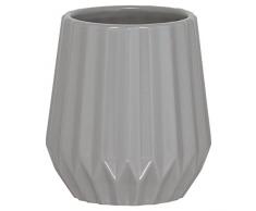 Sealskin Becher Arte, Zahnputzbecher aus natürlichem Porzellan, Farbe: Grau