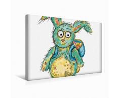 Premium Textil-Leinwand 45 x 30 cm Quer-Format Osterhase | Wandbild, HD-Bild auf Keilrahmen, Fertigbild auf hochwertigem Vlies, Leinwanddruck von Heike Langenkamp