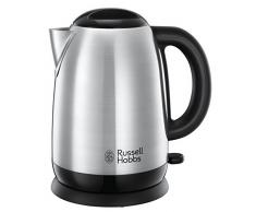 Russell Hobbs Wasserkocher, Adventure, 1,7l, 2400W, Schnellkochfunktion, Edelstahl, herausnehmbarer Kalkfilter, optimierte Ausgusstülle, Füllmengenmarkierung, Teekocher 23912-70