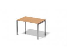 Bisley Cito Schreibtisch, 740 mm HÃ¶henfixes U H 19 x B 1200 x T 800 mm, Dekor Buche, Gestell Silber, Metall, Bc355 Dekor Buche, Gestell Silber, 80 x 120 x 85 cm