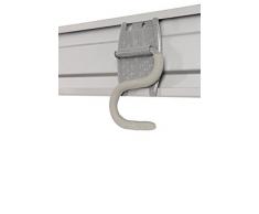 PHOENIX 124247SI Haken/Halterung fÃ¼r Stangen Metall 1 x 12 x 8 cm, silber