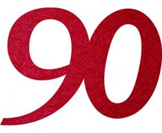 Petras Bastel News Streudeko, Fliz, Bordeaux, 18 x 12 x 3 cm