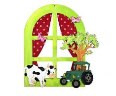 Petras Bastel News Bastelset, Holz/Filz, rot, 28 x 19 x 5.5 cm