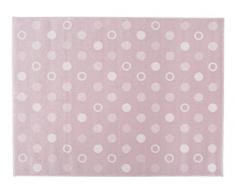 Aratextil Punkte Teppich Kinder, Acryl, Pink, 120Â x 160Â cm